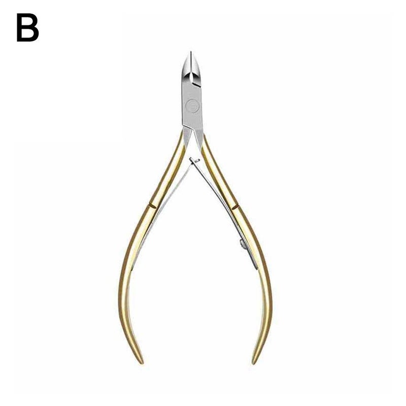 Nail tools: cuticle clippers, cuticle remover, beauty pliers, angled nail clippers, nail groove pliers